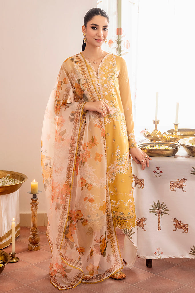 VIGOUR FLORET-3PC EMBROIDERED LAWN SUIT