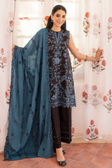 DARK ARCADE-3PC PRINTED LAWN SUIT