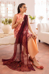 VIBRANT FLECK-3PC PRINTED LAWN SUIT