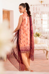 VIBRANT FLECK-3PC PRINTED LAWN SUIT