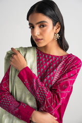 FLORAL SPRUCE-3PC PRINTED LAWN SUIT