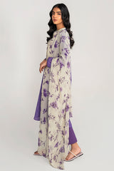 MAUVE HUE-3PC PRINTED LAWN SUIT