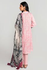 PASTEL SHADOW-3PC PRINTED LAWN SUIT