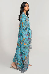 PERIWINKLE GUST-3PC PRINTED LAWN SUIT