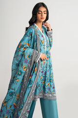 PERIWINKLE GUST-3PC PRINTED LAWN SUIT