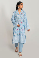 BLUE CHARM-2PC PRINTED LAWN SUIT