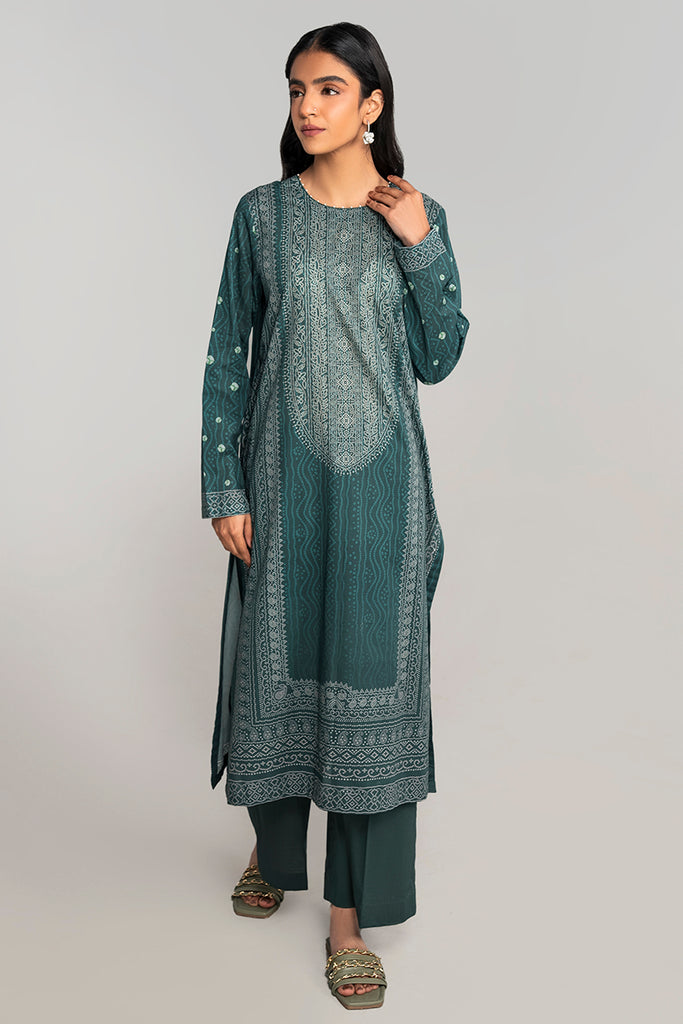 DEEP FOREST-2PC PRINTED LAWN SUIT