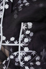 BLACK ORGANZA DUPATTA