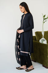 EBONY BLOOM-2PC (SHIRT & DUPATTA)