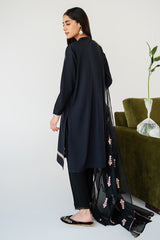 EBONY BLOOM-2PC (SHIRT & DUPATTA)