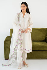 WHISPER WHITE-2PC (SHIRT & DUPATTA)