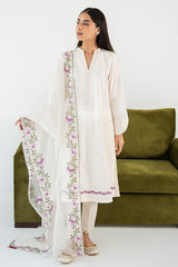 WHISPER WHITE-2PC (SHIRT & DUPATTA)