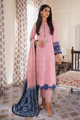 RELIC BLUSH  3PC EMB KHADDAR