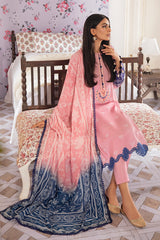 RELIC BLUSH  3PC EMB KHADDAR