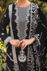 RAVEN GLORY-4PC EMBROIDERED NET SUIT