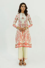 CORAL GLINT-2PC KHADDAR PRINTED SUIT