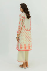 CORAL GLINT-2PC KHADDAR PRINTED SUIT