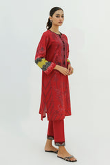 CRIMSON TALE-2PC KHADDAR PRINTED SUIT