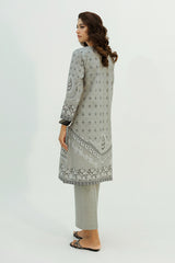 DOVE GREY-2PC KHADDAR PRINTED SUIT