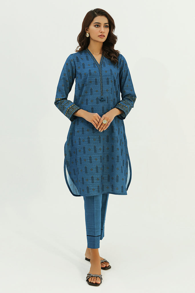 TRIBAL INK-2PC KHADDAR PRINTED SUIT