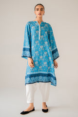 AZURE FLORET DIGITAL PRINTED SHIRT