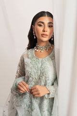 MAH-JABEEN-3PC ORGANZA EMBROIDERED PRET
