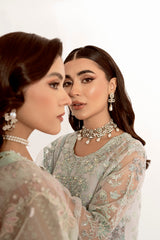 MAH-JABEEN-3PC ORGANZA EMBROIDERED PRET