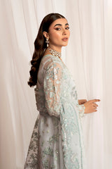 MAH-JABEEN-3PC ORGANZA EMBROIDERED PRET