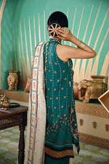 DEEP EMERALD - EMBROIDERED LAWN - 3 PCS