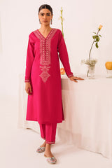 FUSHIA GLIMMER-2PC (SHIRT & TROUSER)