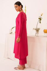 FUSHIA GLIMMER-2PC (SHIRT & TROUSER)