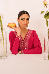 FUSHIA GLIMMER-2PC (SHIRT & TROUSER)