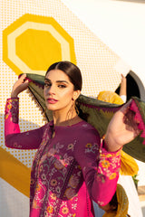 VIVID FLAMBOYANT-3PC EMBROIDERED LAWN SUIT